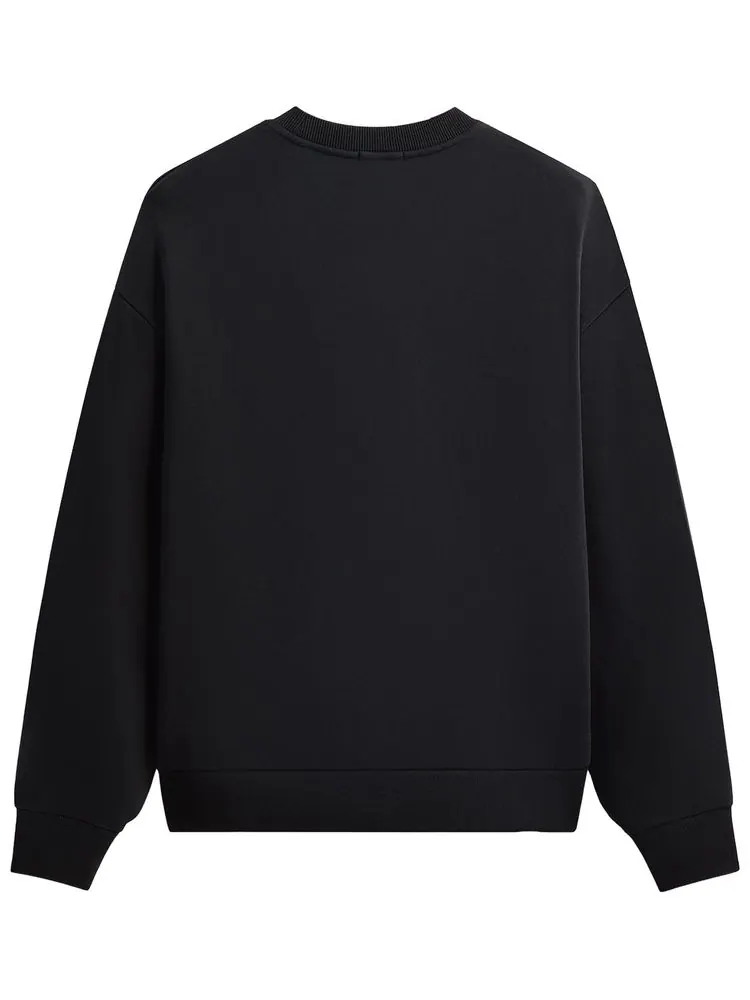 Свитшот Kith Classic Logo Leopard Applique Nelson Crewneck — изображение 2 из 2, черный
