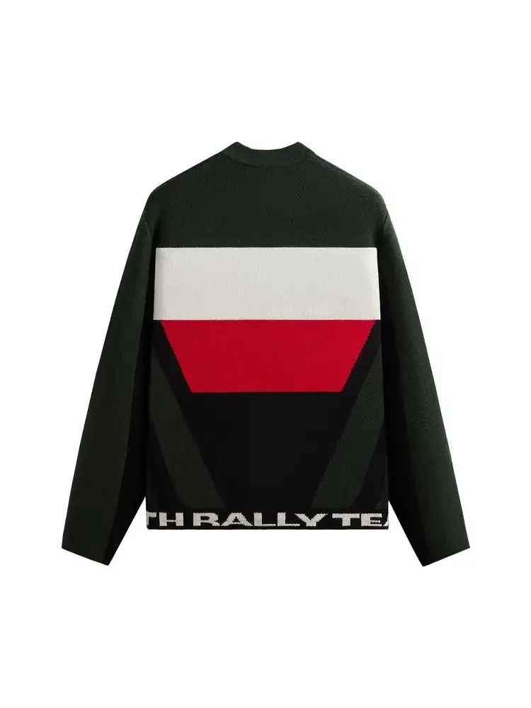 Вязаная мотоциклетная куртка Kith Knit Moto Full Zip Jacket — изображение 2 из 2, зеленый