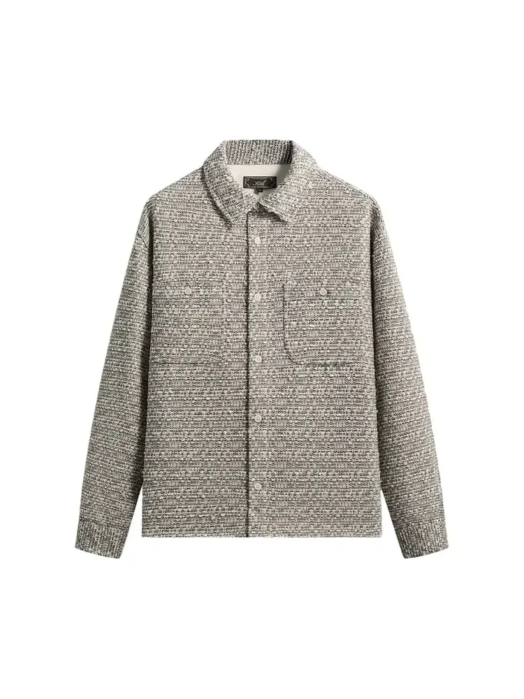 Рубашка Kith Mixed Weave Apollo — изображение 1 из 2, серый