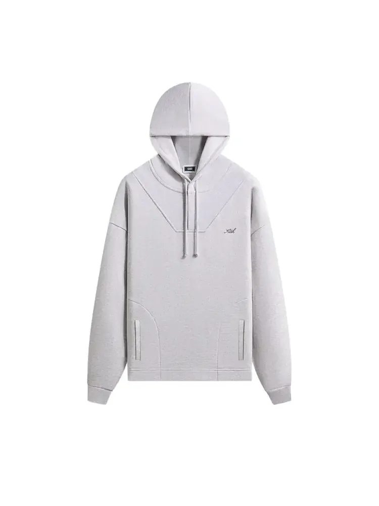 Укороченное худи Kith Rib Neck Cropped Camden Hoodie — изображение 1 из 2, серый