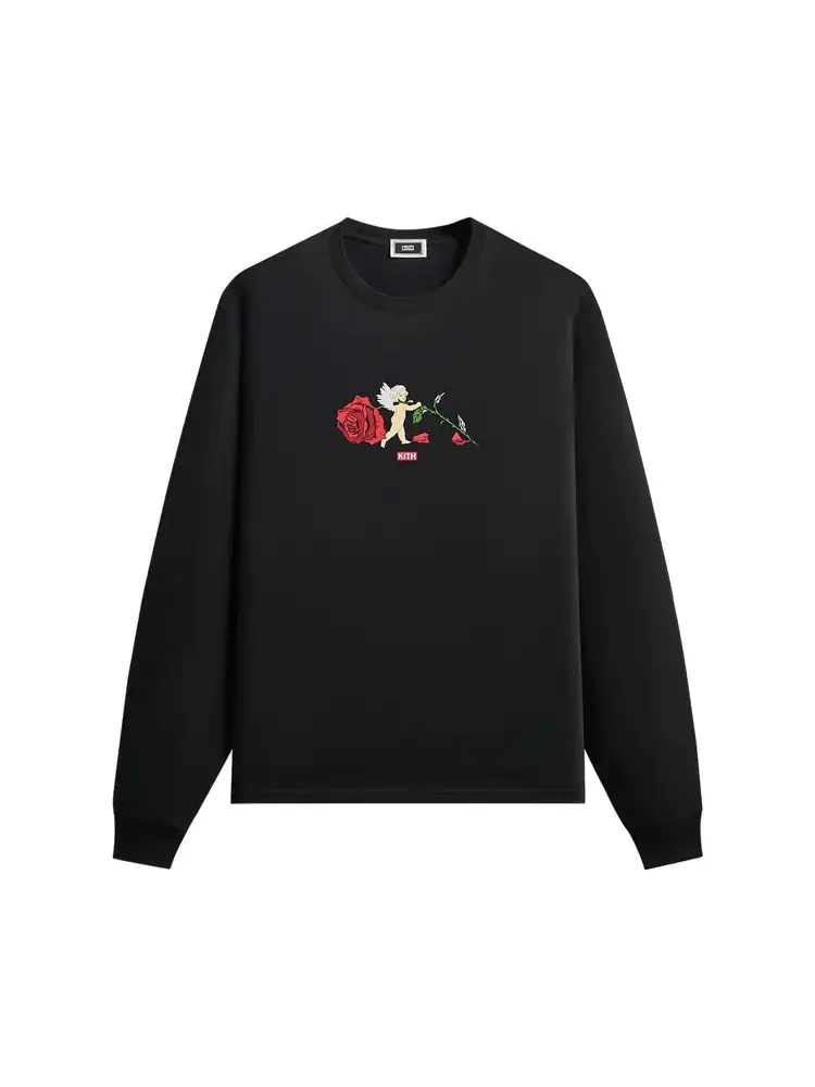 Футболка с длинными рукавами Kith Cupid Rose — изображение 1 из 2, черный