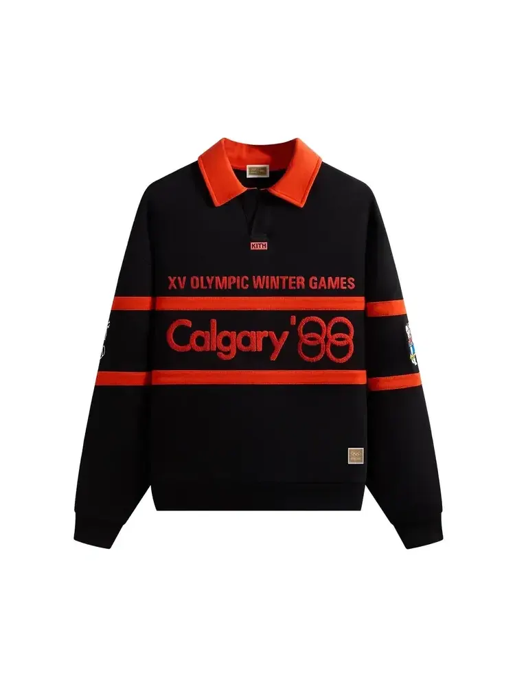 Рубашка Kith For Olympics Heritage Calgary Vintage Nelson Rugby — изображение 1 из 2, черный