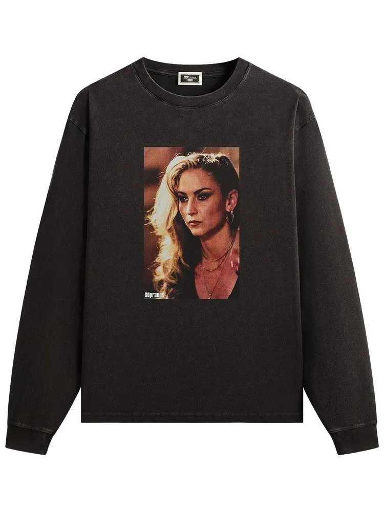 Футболка с длинными рукавами Kith For The Sopranos Adriana Vintage — изображение 1 из 2, черный