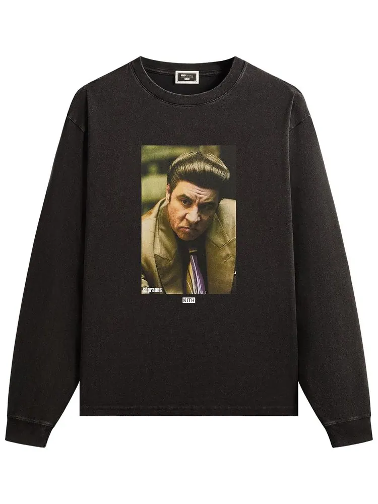 Футболка с длинными рукавами Kith For The Sopranos Silvio Vintage — изображение 1 из 2, черный