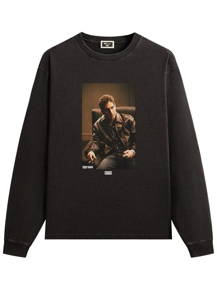 Футболка с длинным рукавом Kith For The Sopranos Christopher Vintage — изображение 1 из 2, черный