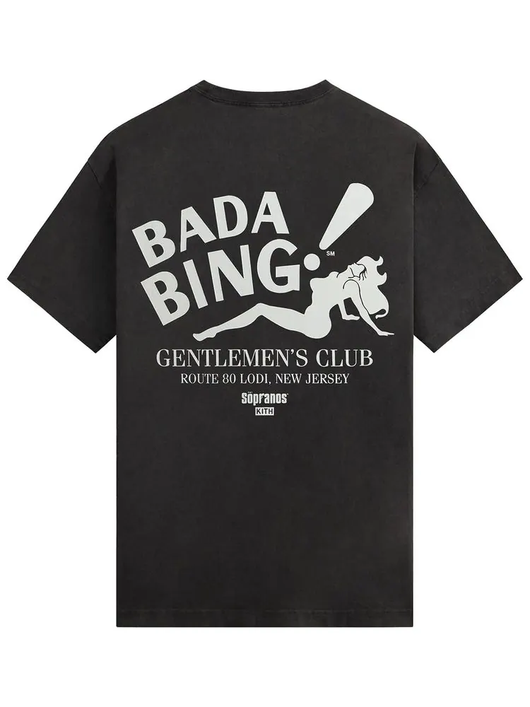 Футболка Kith For The Sopranos Bada Bing Vintage Tee — изображение 2 из 2, черный