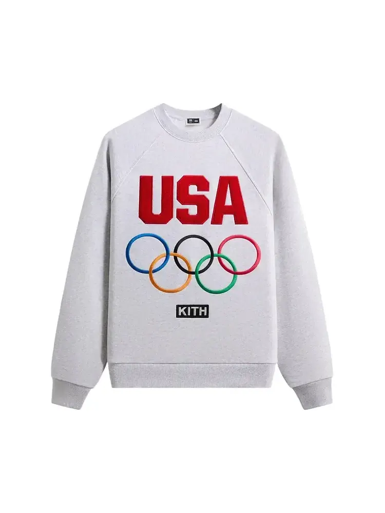 Свитшот Kith For Team USA Raglan Nelson Crewneck — изображение 1 из 2, серый