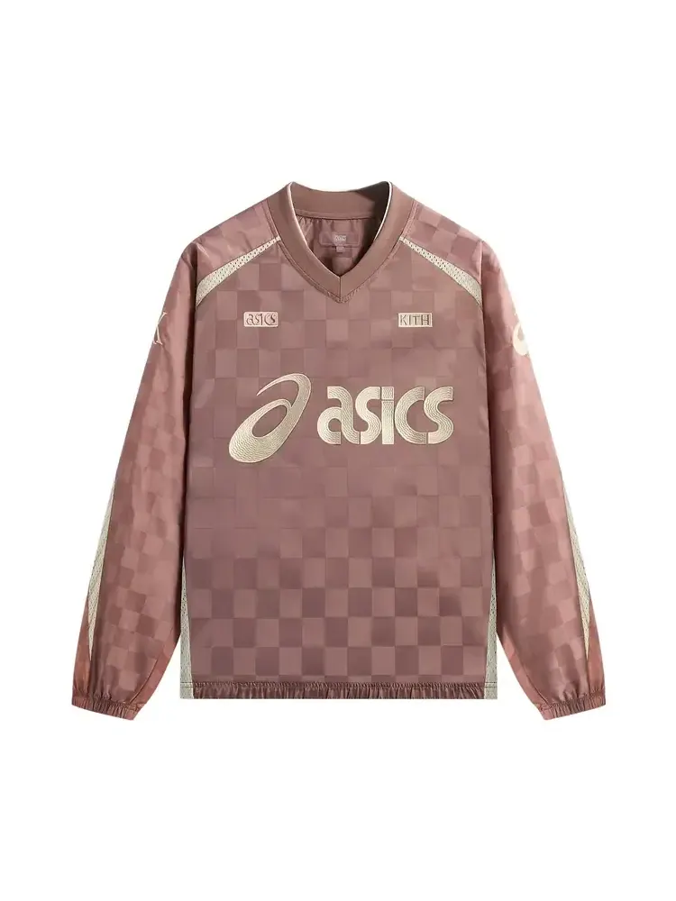 Эксклюзивный пуловер Kith x Asics Loyalty Dayton Combo Pullover — изображение 1 из 2, коричневый