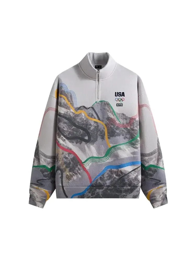 Свитер Kith For Team USA Winter Mountain Quarter Zip — изображение 1 из 2, белый