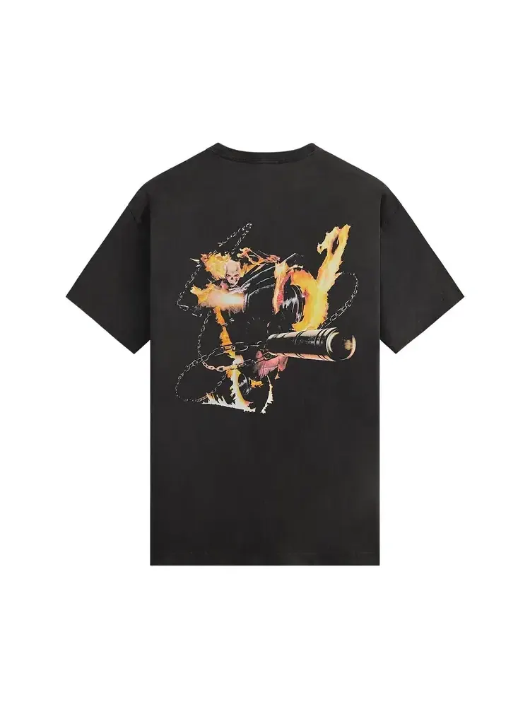 Винтажная футболка Kith x Marvel Ghost Rider — изображение 2 из 2, черный