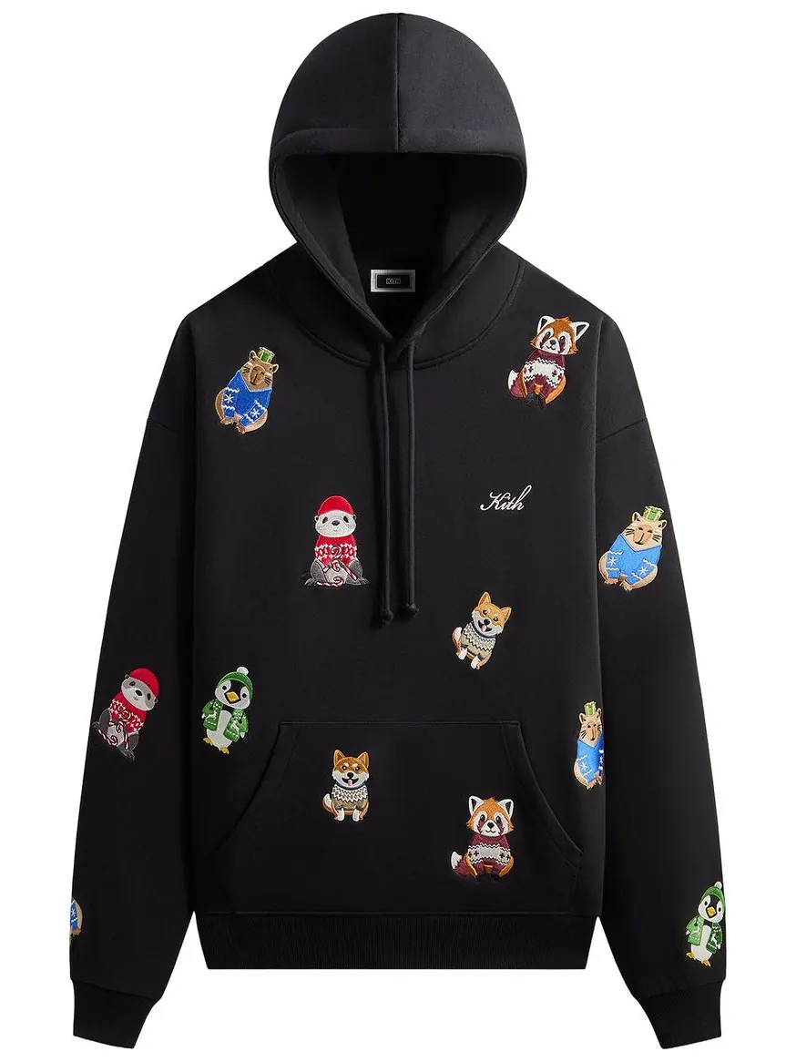 Худи Kith Kithmas с изображением животного Нельсона — изображение 1 из 2, черный