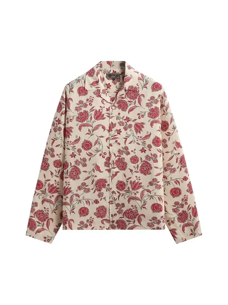 Рубашка Kith Cupro Linen Long Sleeve Adonis Shirt — изображение 1 из 2, розовый