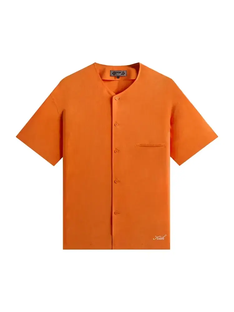 Рубашка Kith Cupro Linen Caelan — изображение 1 из 2, оранжевый