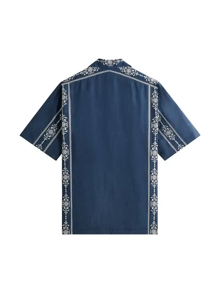 Рубашка с отложным воротником Kith Cupro Linen Thompson — изображение 2 из 2, черный
