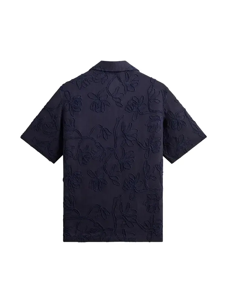 Рубашка Kith Corded Floral Thompson Camp Collar Shirt — изображение 2 из 2, черный