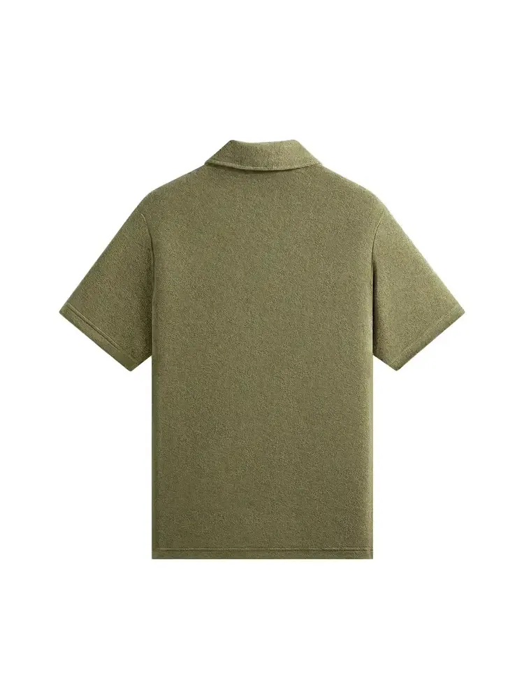 Текстурированное поло Kith Textured Towel Terry Heathrow — изображение 2 из 2, зеленый