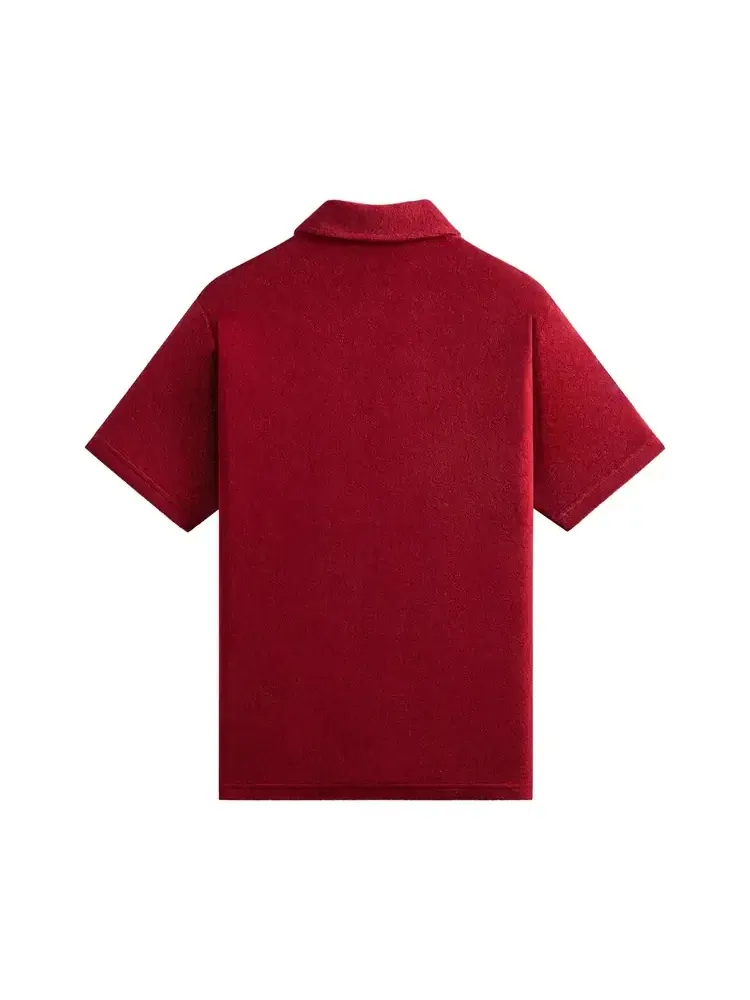 Текстурированное поло Kith Textured Towel Terry Heathrow — изображение 2 из 2, красный