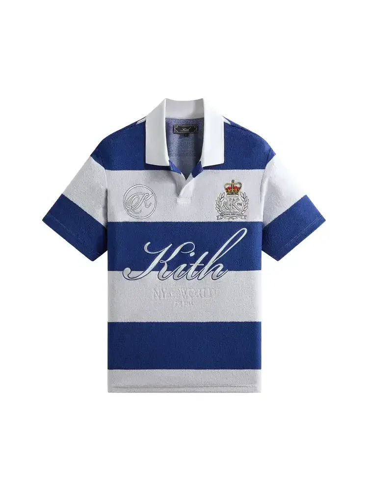 Поло Kith Jacquard Terry Ray Polo — изображение 1 из 2, белый