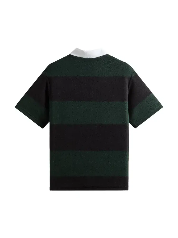 Поло в полоску с белым воротником Kith Jacquard Terry Ray Polo — изображение 2 из 2, зеленый