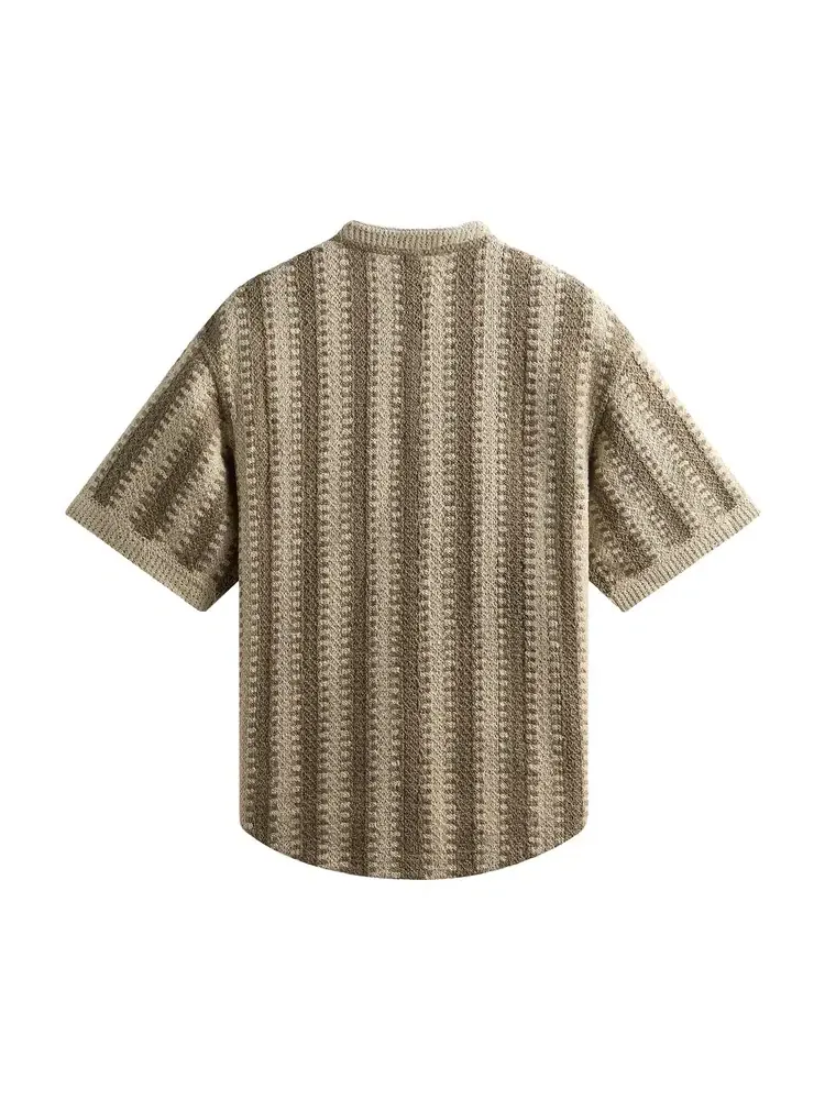 Вязаный пуловер Kith Geo Crochet Warner — изображение 2 из 2, бежевый