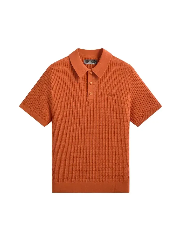 Поло Kith Basket Weave Tilden — изображение 1 из 2, оранжевый