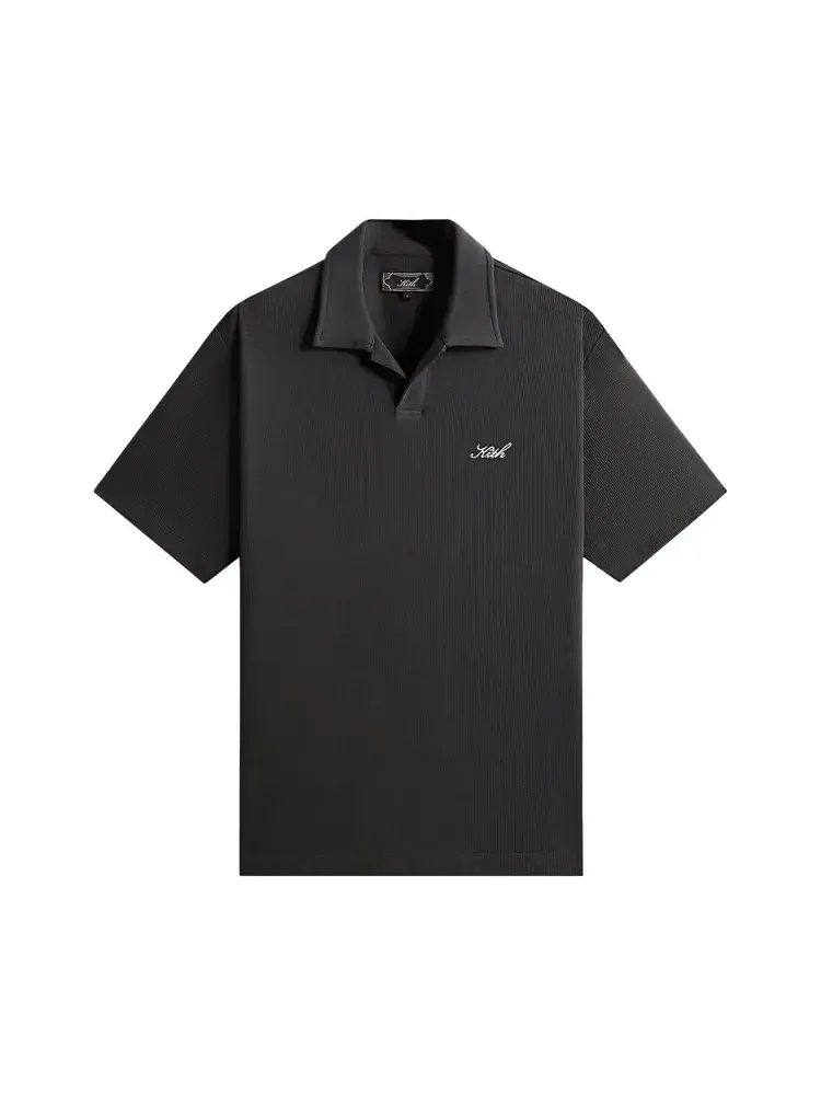 Поло Kith Micro Waffle Drew Polo — изображение 1 из 2, черный