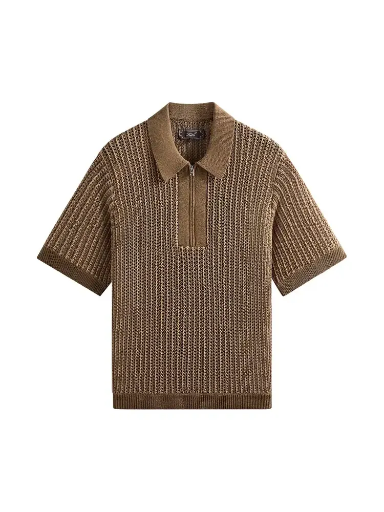 Вязаная рубашка-поло Kith Knit Nash Polo — изображение 1 из 2, красный