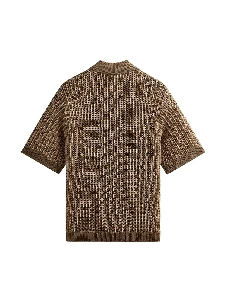 Вязаная рубашка-поло Kith Knit Nash Polo — изображение 2 из 2, красный