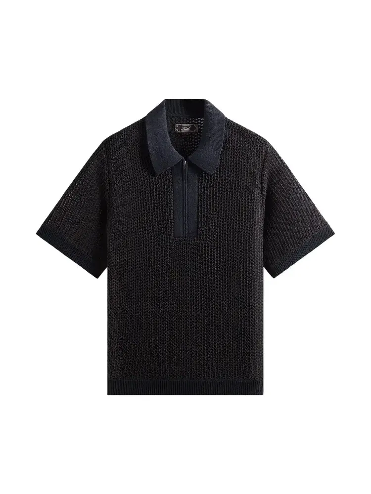 Вязаная рубашка-поло Kith Knit Nash Polo — изображение 1 из 2, черный