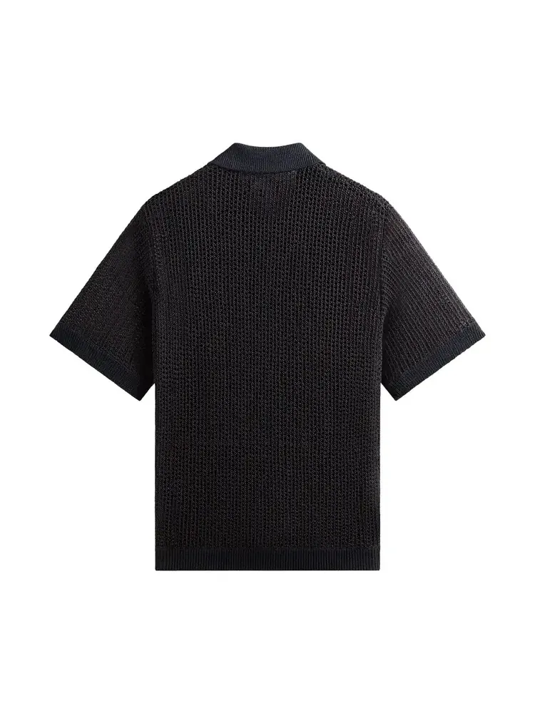 Вязаная рубашка-поло Kith Knit Nash Polo — изображение 2 из 2, черный