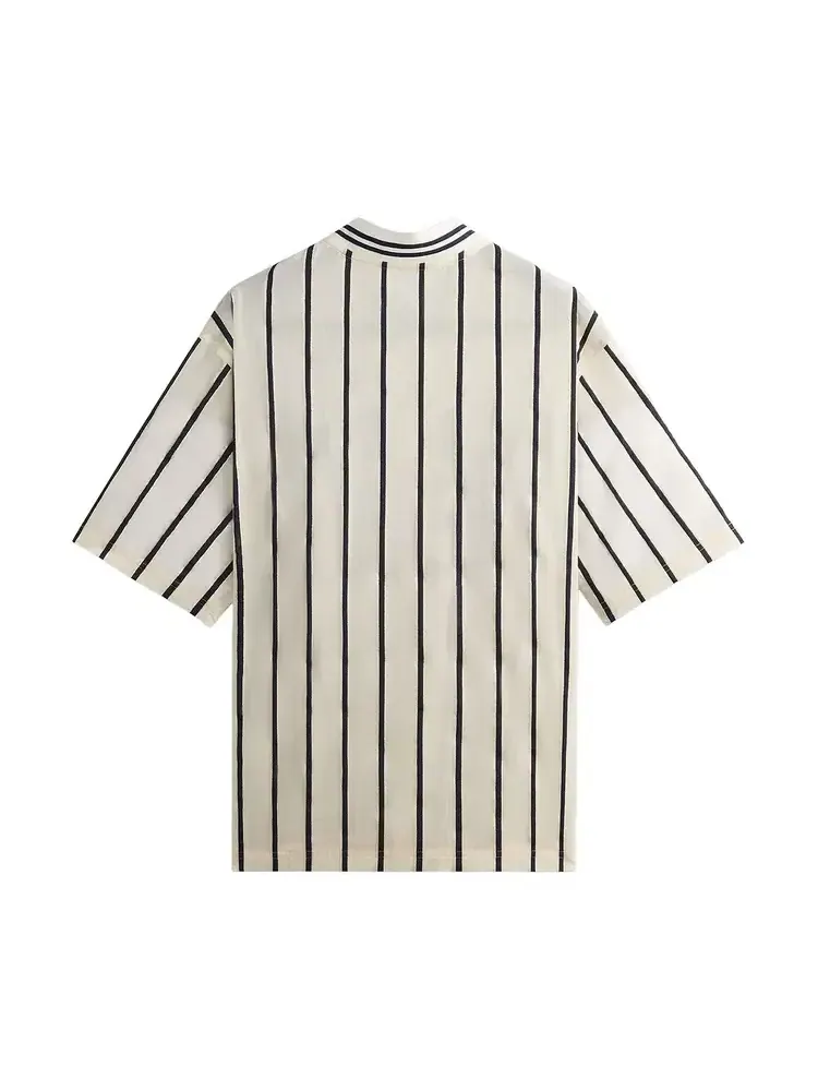 Рубашка Kith Silk Linen Chenille Stripe Pacey Shirt — изображение 2 из 2, бежевый