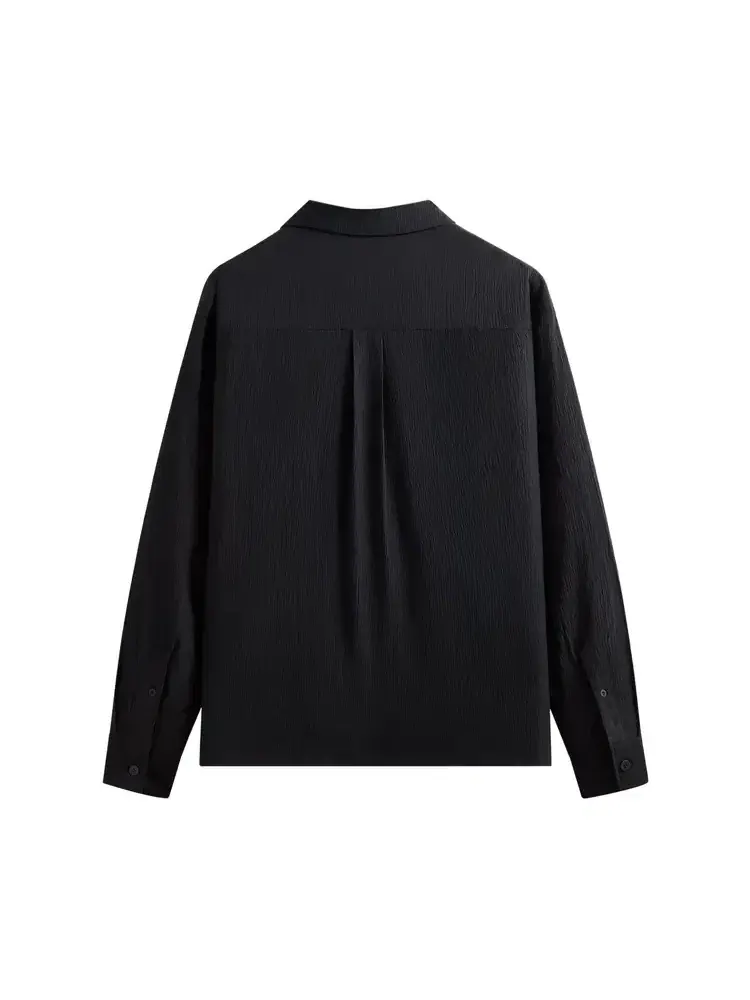 Рубашка Kith Crinkled Nylon Ugo — изображение 2 из 2, черный