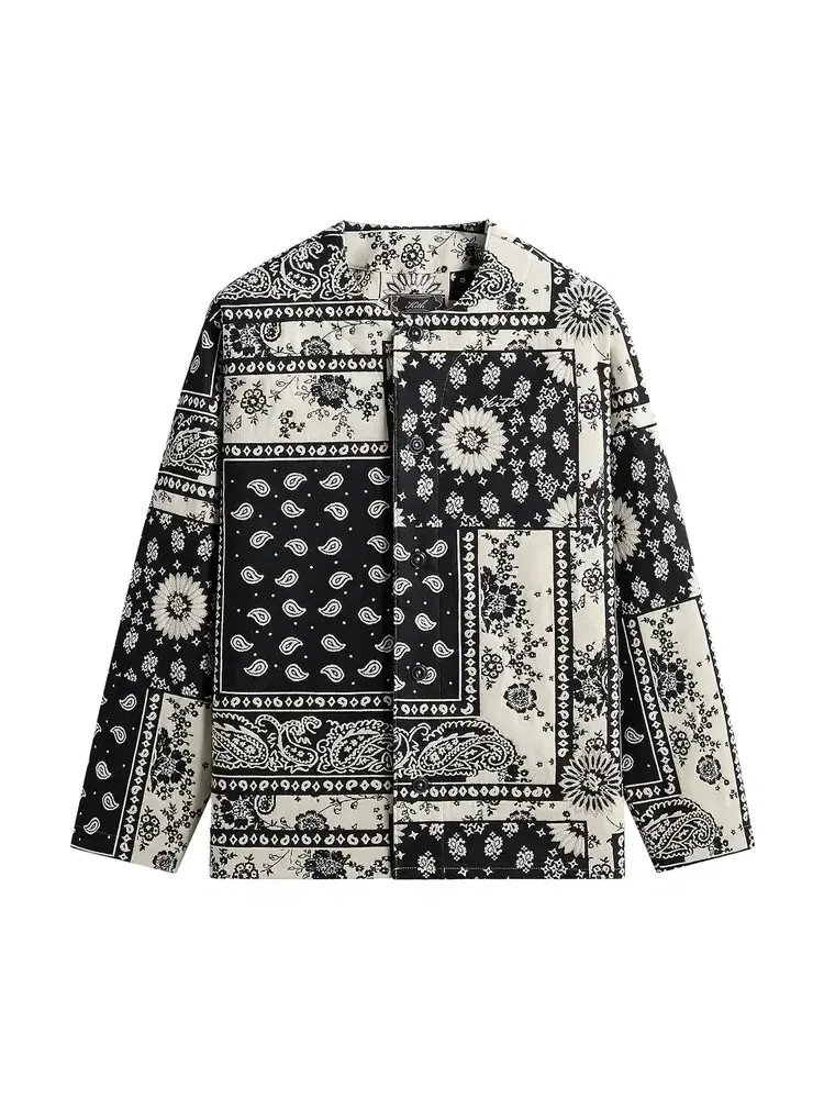 Рубашка Kith Bandana Jacquard Long Sleeve Willis Shirt — изображение 1 из 2, черный