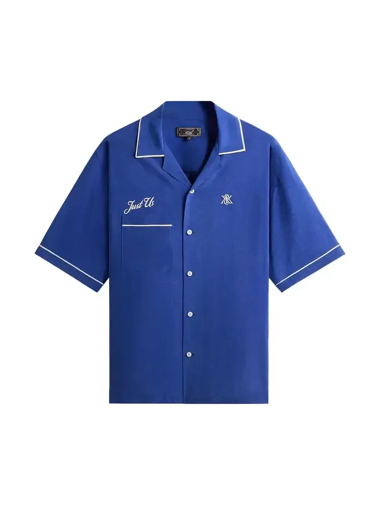 Рубашка Kith Cupro Linen Vinnie — изображение 1 из 2, синий