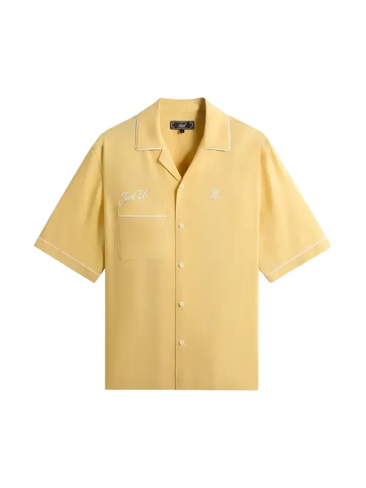 Рубашка Kith Cupro Linen Vinnie — изображение 1 из 2, желтый