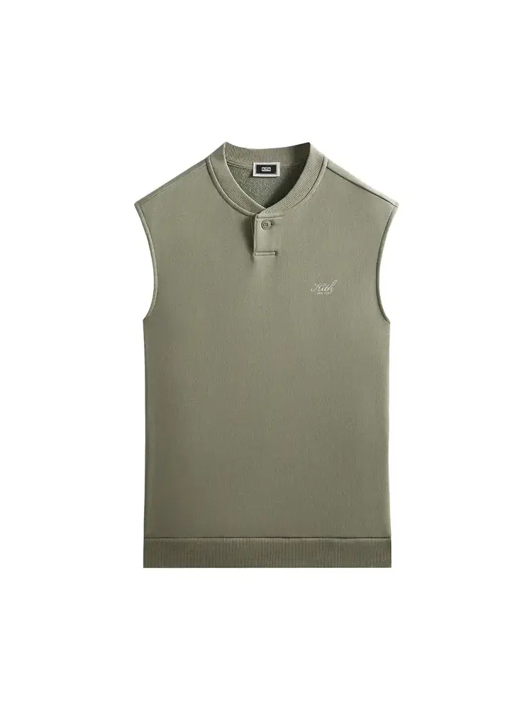 Футболка Kith Heavy Loop Terry Henley Muscle Tee — изображение 1 из 2, серый