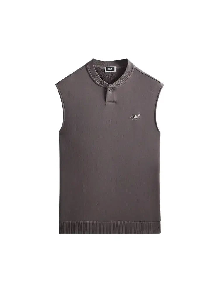 Футболка Kith Heavy Loop Terry Henley Muscle — изображение 1 из 2, коричневый