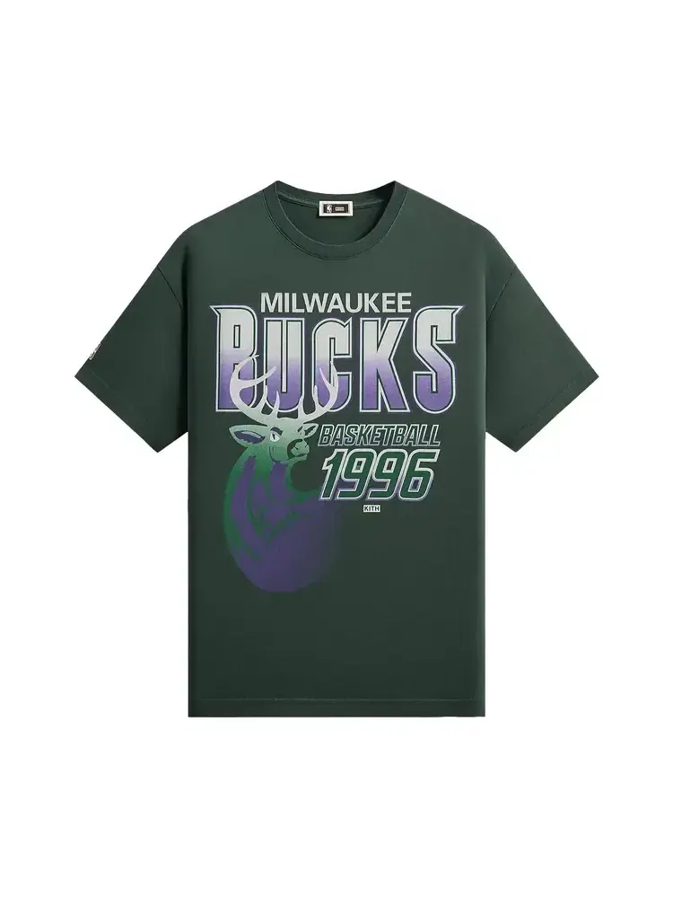 Винтажная футболка Kith For NBA All-Star Milwaukee Bucks — изображение 1 из 2, зеленый