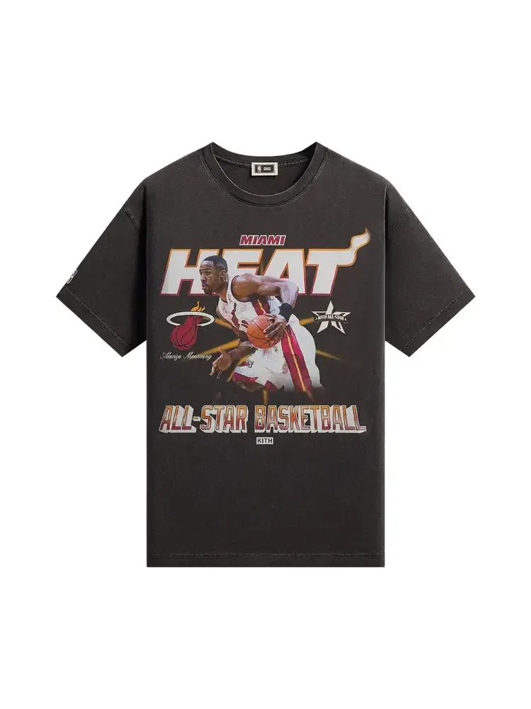 Футболка Kith For NBA All-Star Miami Heat Alonzo Mourning Vintage — изображение 1 из 2, черный