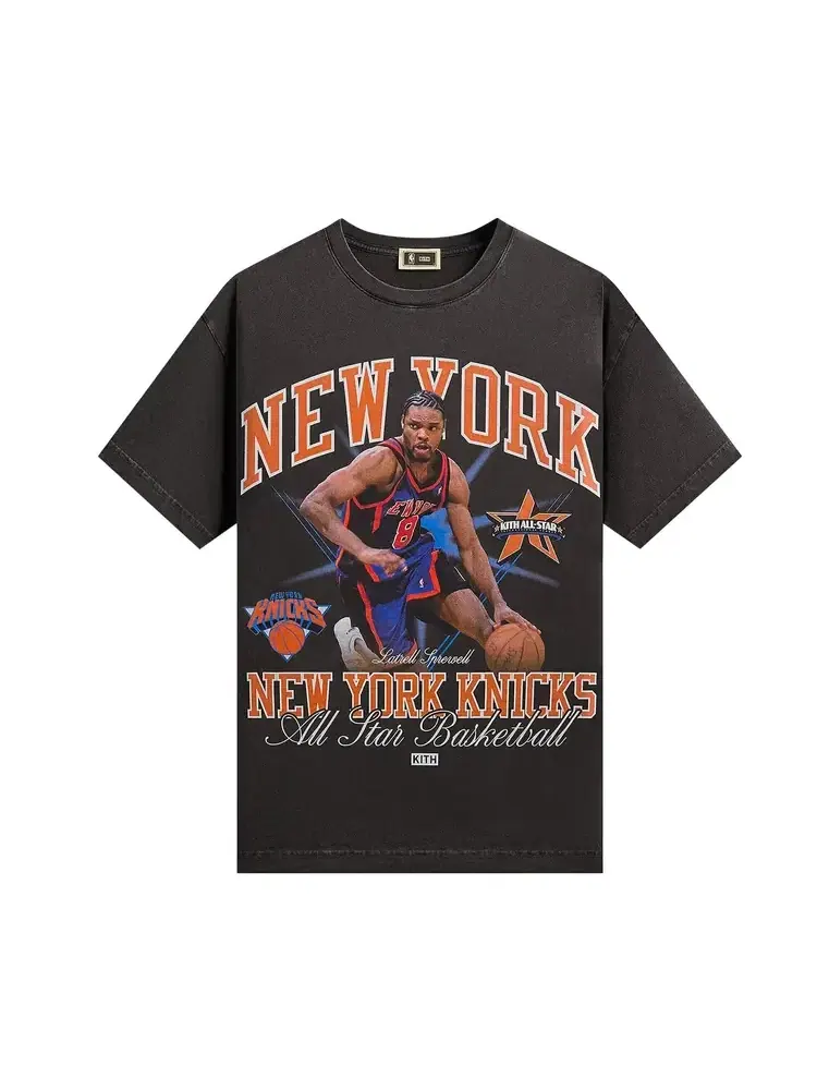 Футболка Kith For NBA All-Star New York Knicks Latrell Sprewell Vintage — изображение 1 из 2, черный