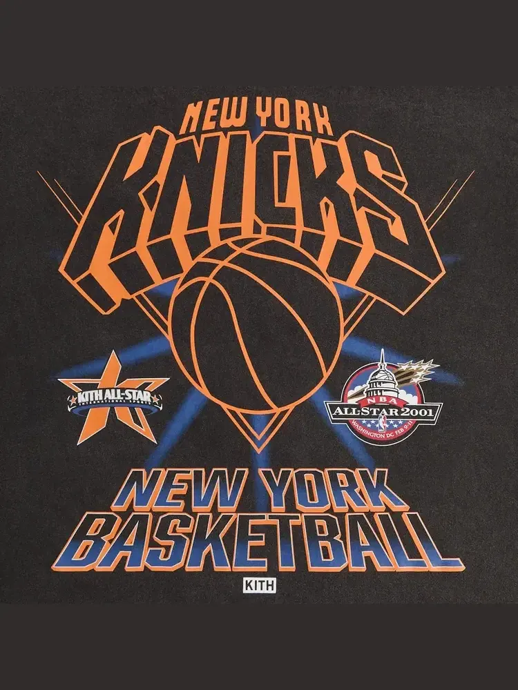Винтажная футболка Kith For NBA All-Star New York Knicks — изображение 2 из 2, черный