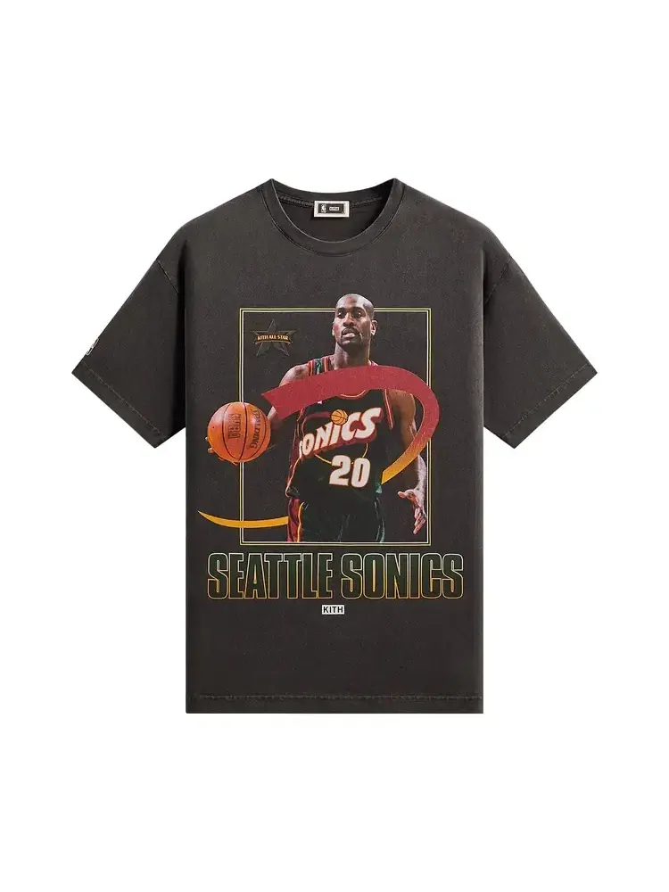 Футболка Kith For NBA All-Star Seattle Supersonics Gary Payton Vintage — изображение 1 из 2, черный