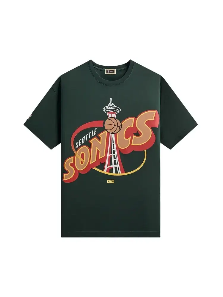 Винтажная футболка Kith For NBA All-Star Seattle Supersonics — изображение 1 из 2, зеленый