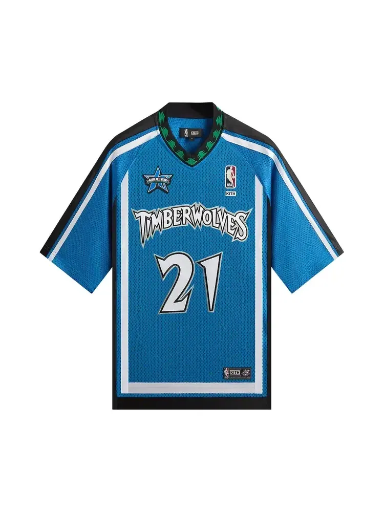 Футболка Kith For NBA All-Star Minnesota Timberwolves Leon Shirt — изображение 1 из 2, синий
