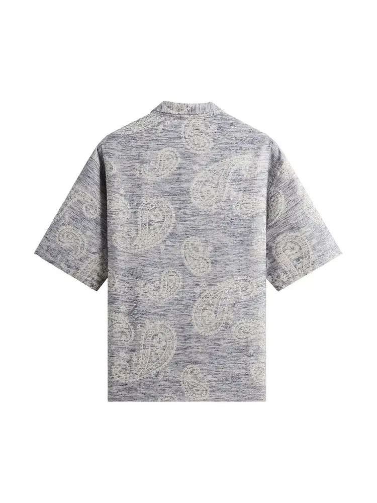 Рубашка Kith Heathered Paisley Torin Shirt — изображение 2 из 2, синий
