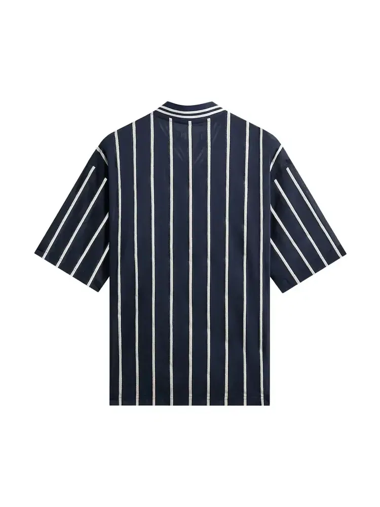 Рубашка Kith Silk Linen Chenille Stripe Pacey Shirt — изображение 2 из 2, черный