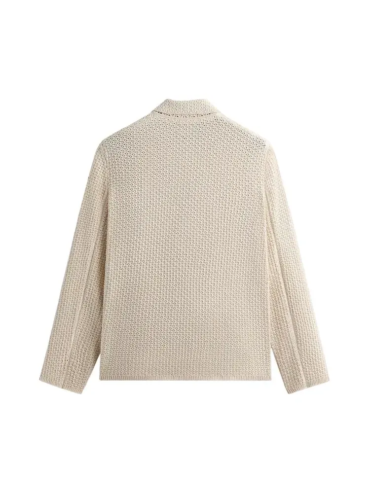 Вязаный крючком блейзер Kith Crochet Knit Raya Blazer — изображение 2 из 2, бежевый