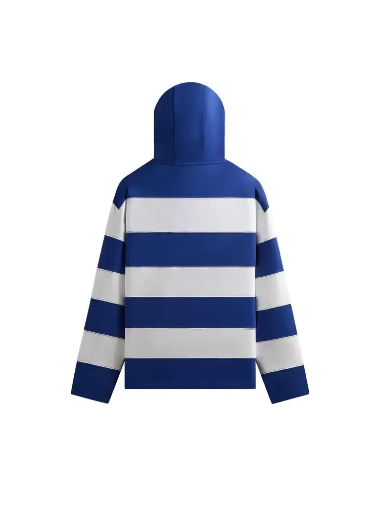 Худи-анорак Kith Compact Fleece Striped Caleb Anorak Hoodie — изображение 2 из 2, синий