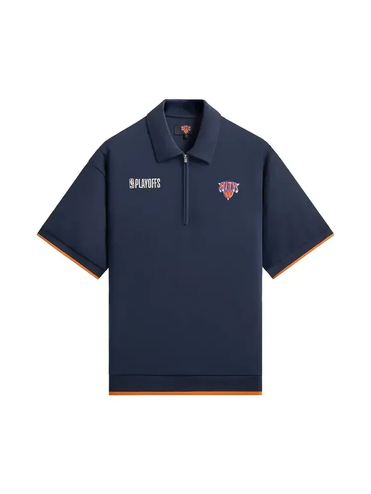 Поло Kith For The New York Knicks Playoffs Zip Front Performance Knit Polo — изображение 1 из 2, черный
