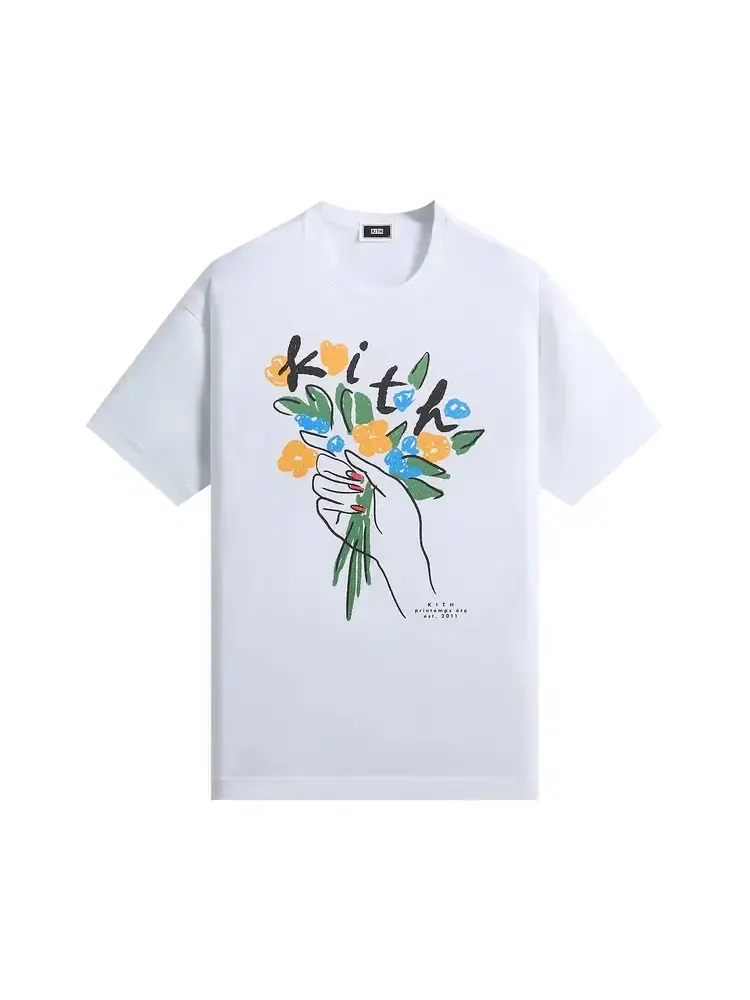 Футболка Kith Flowers — изображение 1 из 2, белый